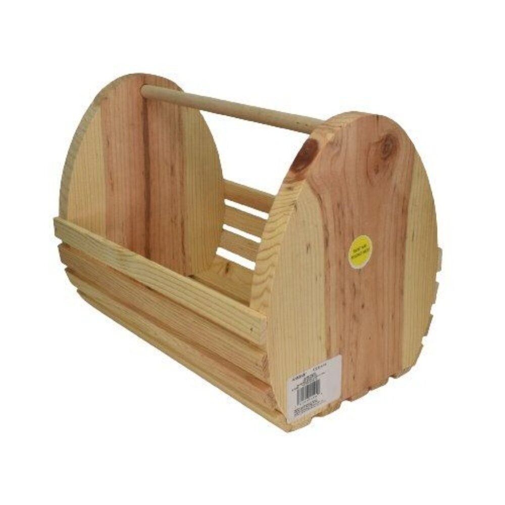 Art Minds Wood Basket 12 x 9 x 8
